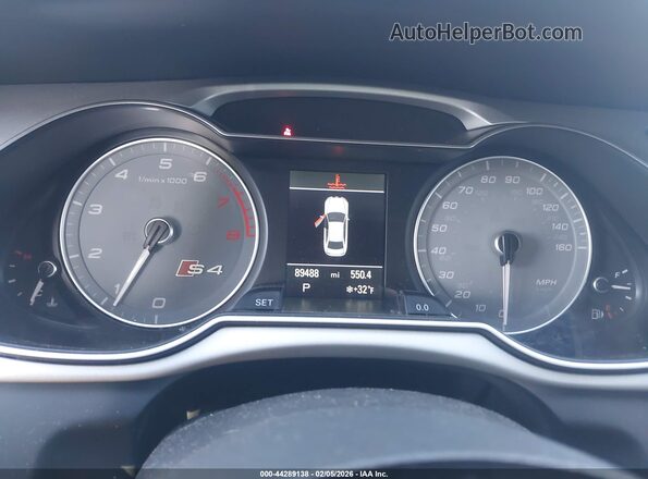WAUBGAFL6GA011369 2016 AUDI S4 Gray Widok tylnych siedzeń