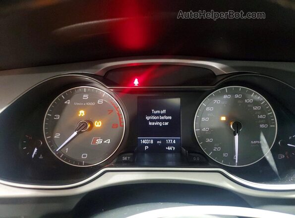 WAUBGAFLXGA010581 2016 AUDI S4 Black Widok zestawu wskaźników