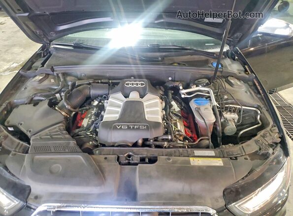 WAUBGAFLXGA010581 2016 AUDI S4 Black Widok wnętrza z tyłu