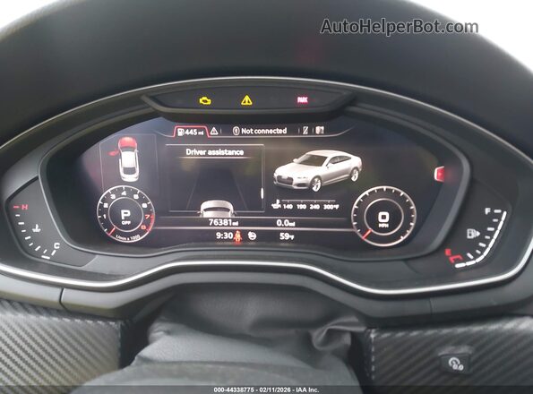 WAUBNCF55KA044455 2019 AUDI OTHER Белый Вид задних сидений
