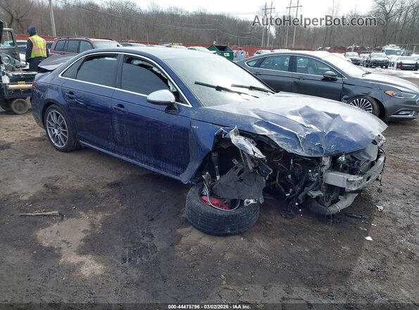 WAUC4AF42JA116083 2018 AUDI S4 Dark Blue Передняя правая четверть