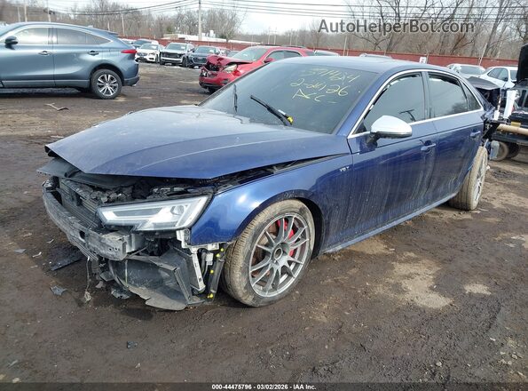 WAUC4AF42JA116083 2018 AUDI S4 Dark Blue Передняя левая четверть