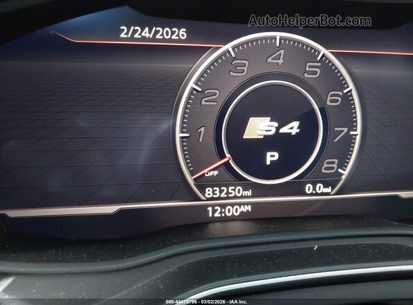 WAUC4AF42JA116083 2018 AUDI S4 Dark Blue Панорамный вид салона 360°