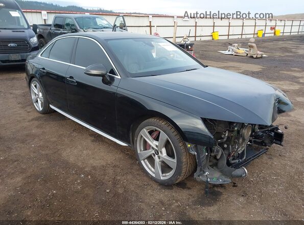 WAUC4AF43NA010103 2022 AUDI S4 Черный Передняя правая четверть