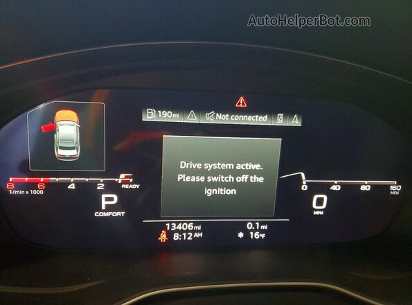 WAUC4AF43PA006295 2023 AUDI S4 Белый Вид щитка приборов