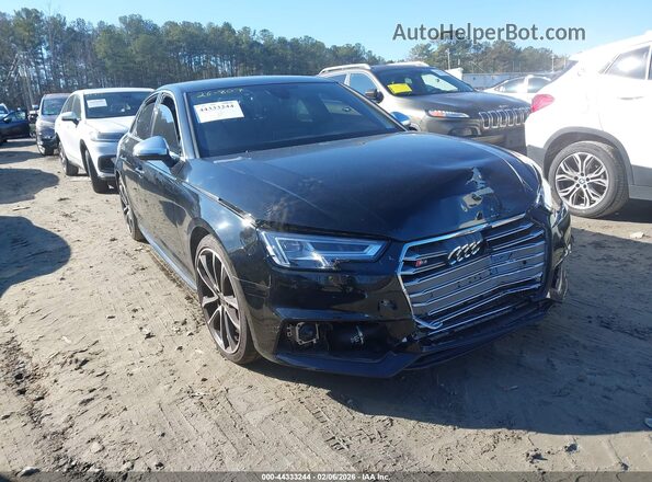 WAUC4AF45JA001509 2018 AUDI S4 Черный Передняя правая четверть