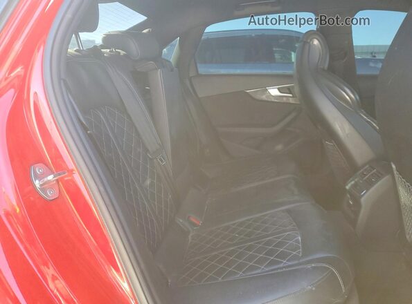 WAUC4AF46KA007028 2019 AUDI S4 Red Вид задніх сидінь