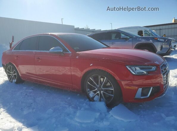 WAUC4AF46KA007028 2019 AUDI S4 Red Передня права чверть