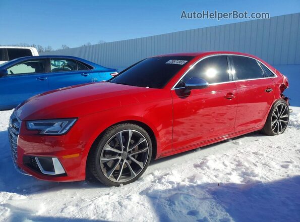 WAUC4AF46KA007028 2019 AUDI S4 Red Передня ліва чверть