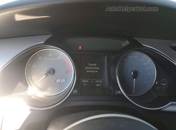 WAUC4AFH8HN003793 2017 AUDI S5 Black Instrument cluster view