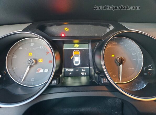 WAUC4AFR2HA001487 2017 AUDI S5 White Vista del cuadro de instrumentos