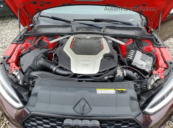 WAUC4CF52JA053197 2018 AUDI S5 Темно-бордовый Вид задней части салона