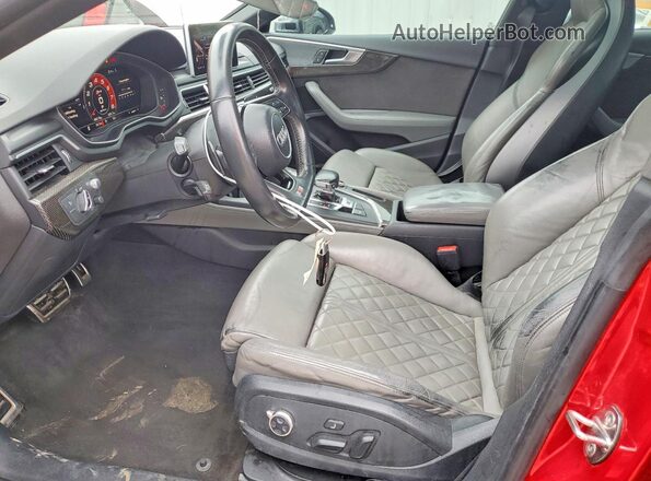 WAUC4CF52JA053197 2018 AUDI S5 Темно-бордовый Вид салона спереди