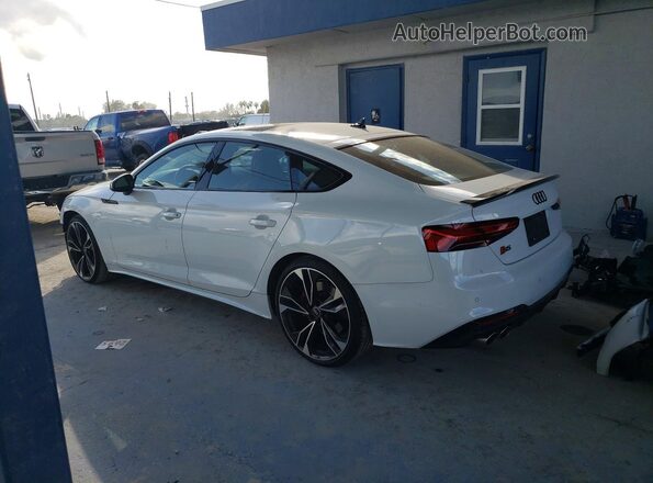 WAUC4CF52NA014244 2022 AUDI S5 White Задня ліва чверть