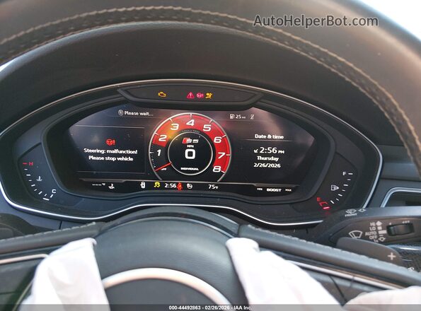 WAUC4CF56KA089038 2019 AUDI S5 White Հետևի նստատեղերի տեսք