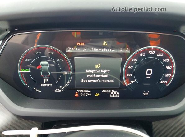 WAUCJBFW6P7007471 2023 AUDI E-TRON Угольный Вид щитка приборов