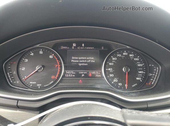 WAUDACF50MA010852 2021 AUDI OTHER Белый Вид щитка приборов