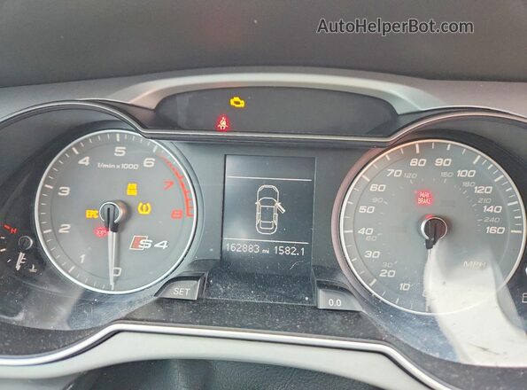 WAUDGAFL9GA003632 2016 AUDI S4 Charcoal Vista del cuadro de instrumentos