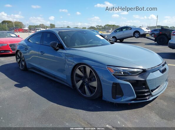 WAUEJBFW3R7001803 2024 AUDI E-TRON Синий Передняя правая четверть