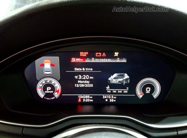 WAUENAF46LN006297 2020 AUDI OTHER Black Vista del cuadro de instrumentos