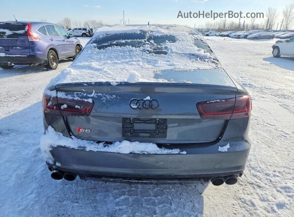 WAUFFAFC1HN099584 2017 AUDI S6 Серый Вид сзади