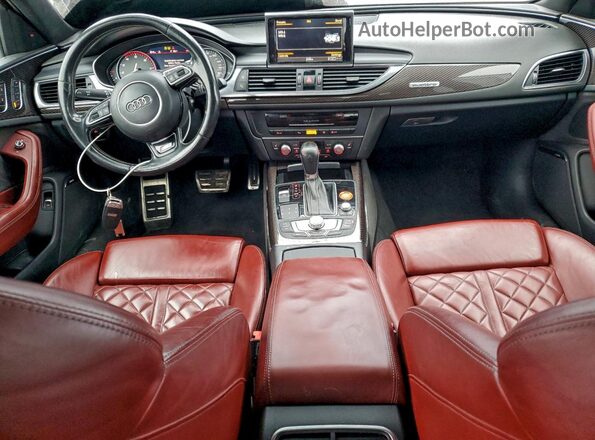 WAUFFAFC4HN074338 2017 AUDI S6 Серебряный Вид панели приборов
