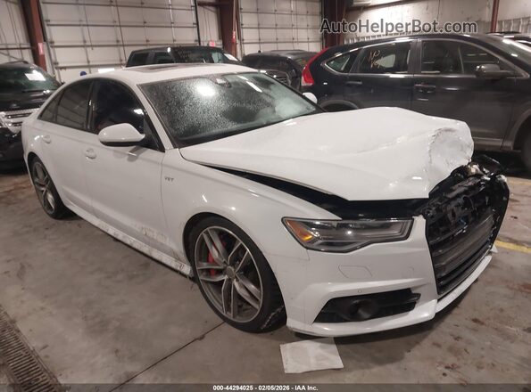 WAUFFAFC4HN123148 2017 AUDI S6 Белый Передняя правая четверть