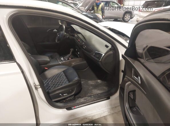 WAUFFAFC4HN123148 2017 AUDI S6 Белый Вид салона спереди