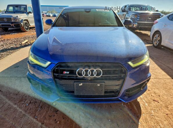 WAUH2AFC3GN016529 2016 AUDI S6 Синий Вид спереди