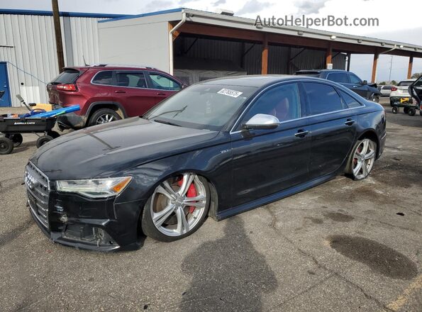 WAUHFAFC1JN015567 2018 AUDI S6 Черный Передняя левая четверть