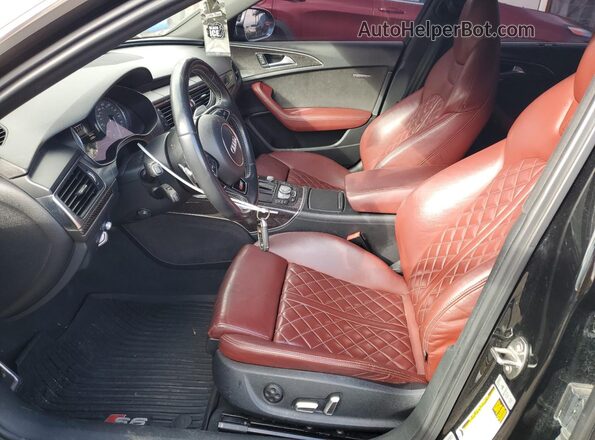 WAUHFAFC1JN015567 2018 AUDI S6 Черный Вид салона спереди