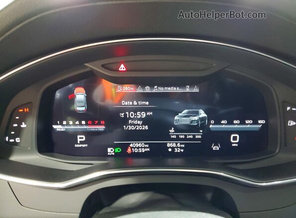 WAUL2BF24RN052000 2024 AUDI OTHER Black Instrument cluster view