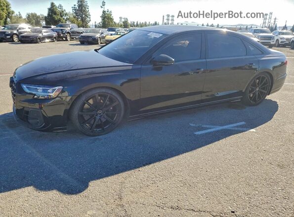 WAULSAF86RN005209 2024 AUDI S8 Black წინა მარცხენა ხედი სამი მეოთხედიდან