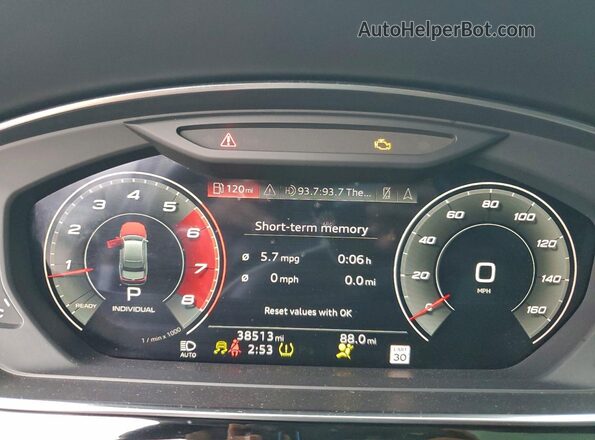 WAULSAF89PN014774 2023 AUDI S8 Черный Вид щитка приборов