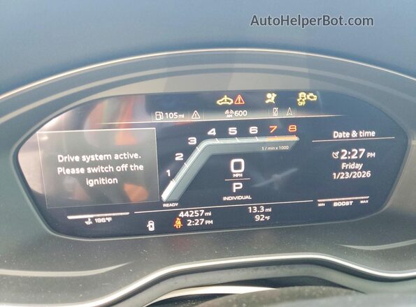WAUP4AF50PA069686 2023 AUDI S5 Черный Вид щитка приборов