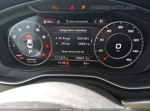 WAUTNAF53JA070818 2018 AUDI OTHER White Вид задніх сидінь