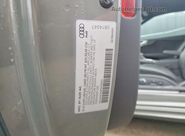WAUW4GF54RN005063 2024 AUDI S5 Серый Вид подкапотного пространства