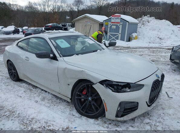 WBA13AR03PCL24683 2023 BMW M4 White Դիմացի տեսք