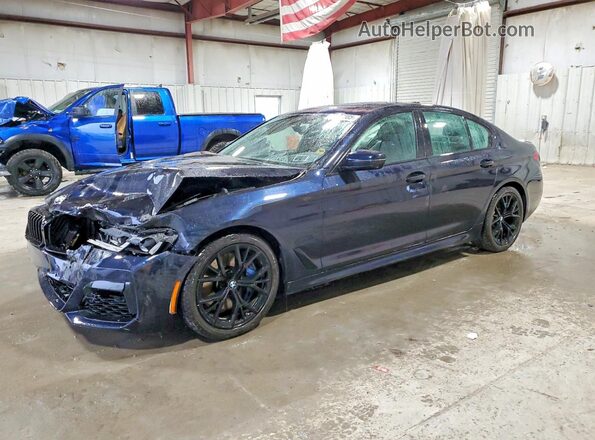 WBA13BK08MCF58137 2021 BMW M5 Синий Передняя левая четверть