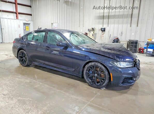 WBA13BK08MCF58137 2021 BMW M5 Синий Передняя правая четверть
