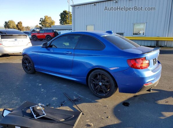 WBA1J7C55GV359565 2016 BMW M2 Синий Задняя левая четверть