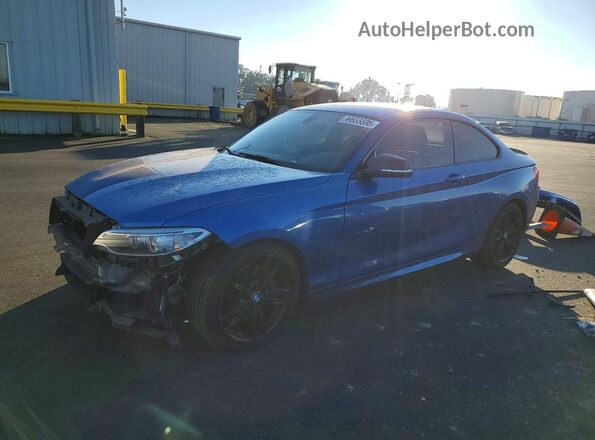 WBA1J7C55GV359565 2016 BMW M2 Синий Передняя левая четверть