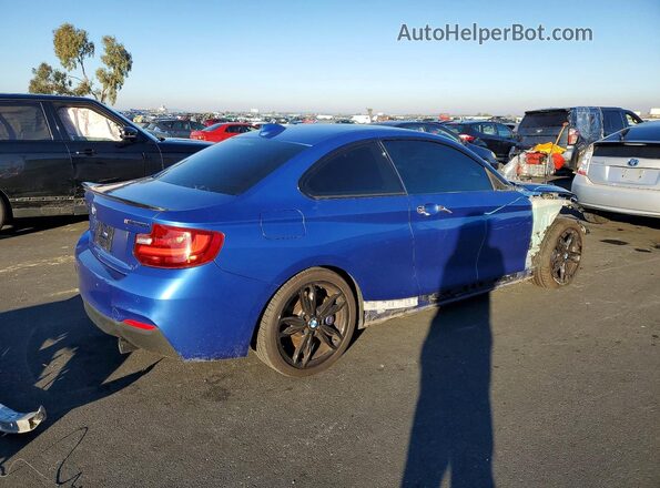 WBA1J7C55GV359565 2016 BMW M2 Синий Задняя правая четверть