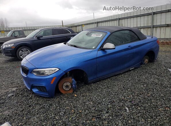 WBA1M1C53GV394559 2016 BMW M2 Синий Передняя левая четверть