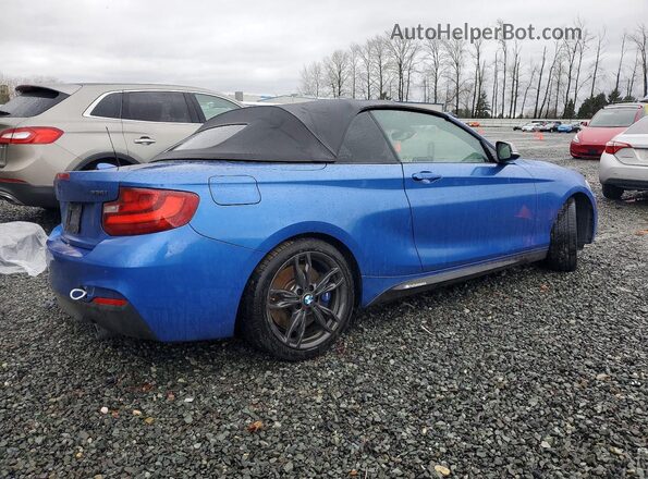 WBA1M1C53GV394559 2016 BMW M2 Синий Задняя правая четверть
