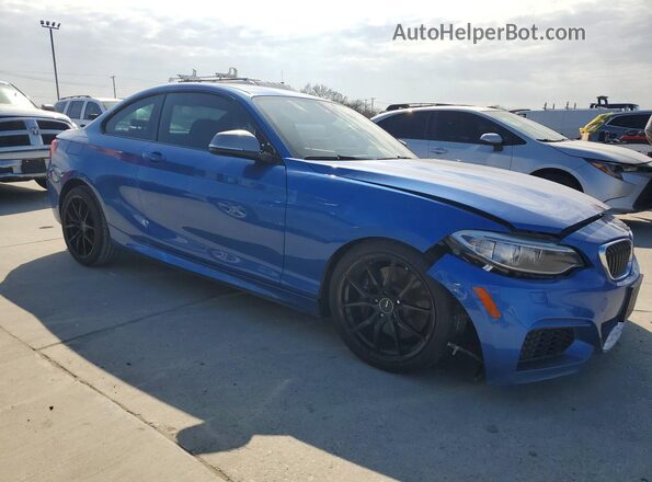 WBA2G1C32HV665476 2017 BMW M2 Синий Передняя правая четверть