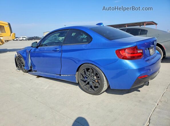 WBA2G1C32HV665476 2017 BMW M2 Синий Задняя левая четверть