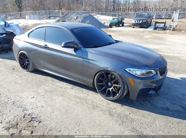 WBA2G3C36H7A25421 2017 BMW M2 Серый Передняя правая четверть