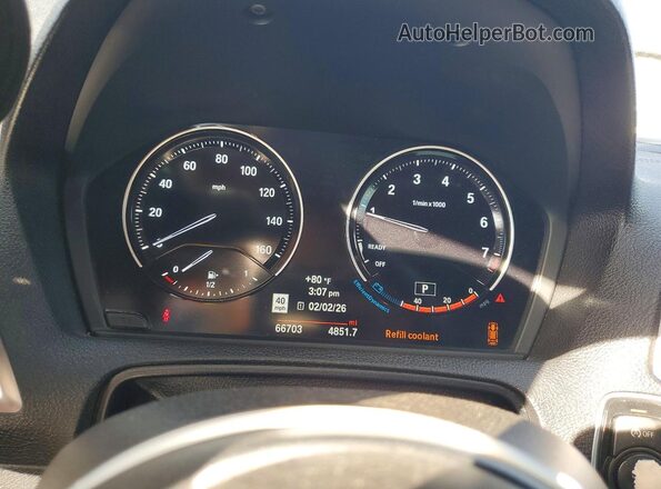 WBA2J5C57JVC07161 2018 BMW M2 Black Vista del cuadro de instrumentos