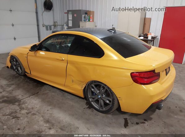 WBA2J7C50JVD60850 2018 BMW M2 Желтый Задняя левая четверть